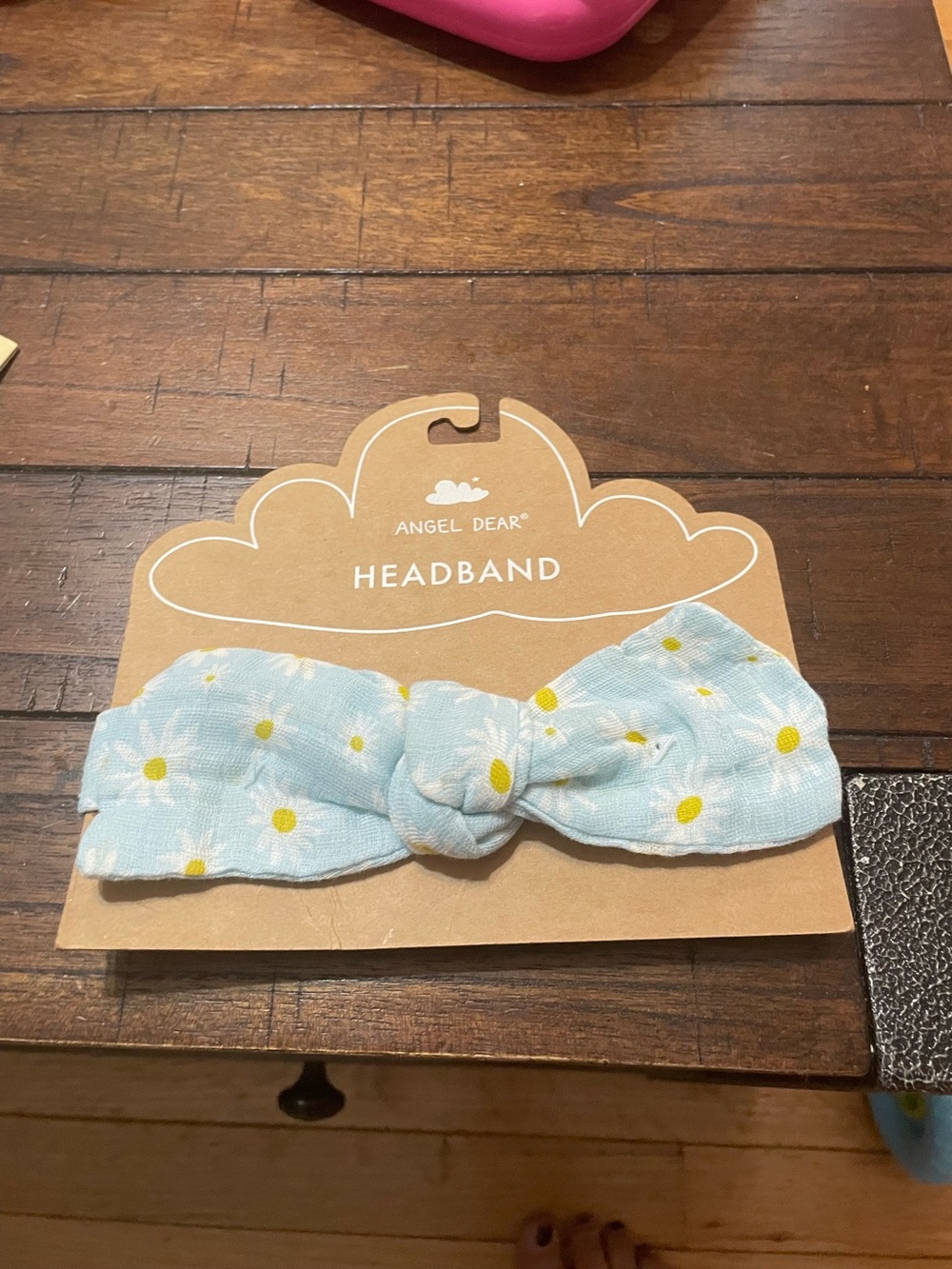 Angel Dear Blue Daisy Knot Headband